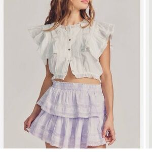 LoveShackFancy Ruffle Mini Heritage skirt